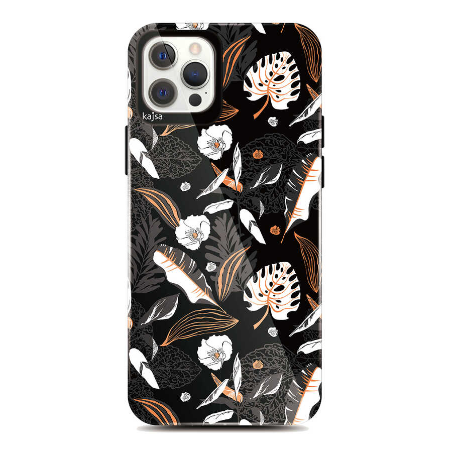 Apple iPhone 12 Pro Kılıf Kajsa Botanic Kapak NO2