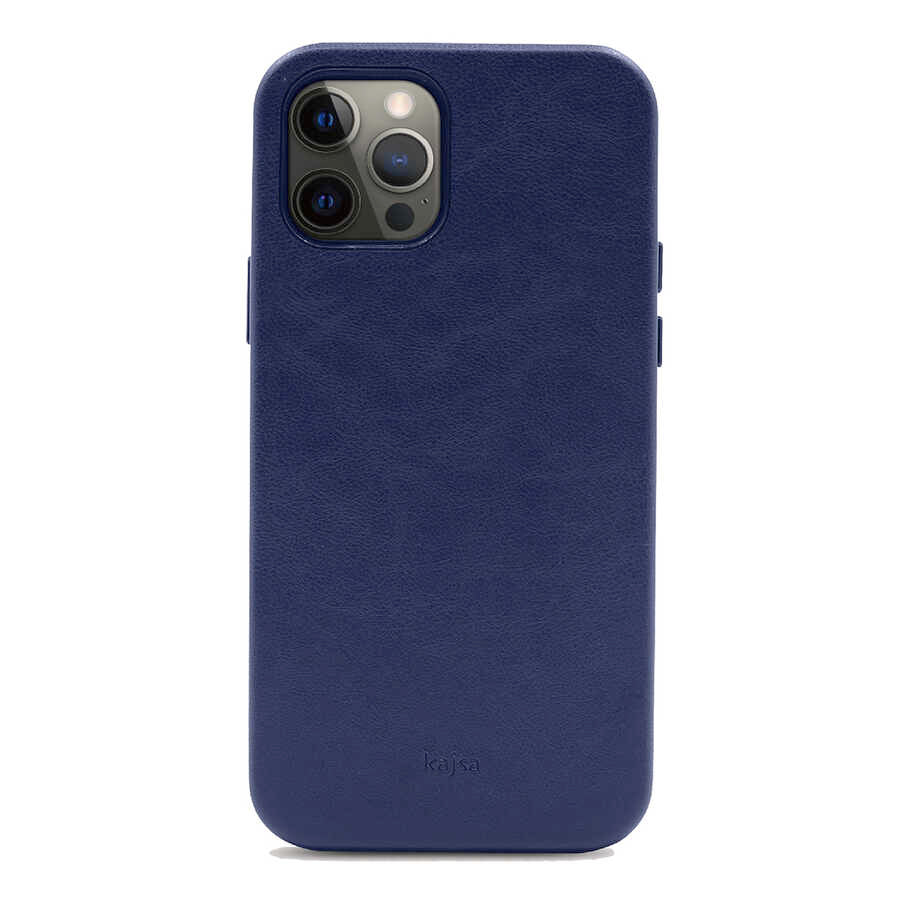 Apple iPhone 12 Pro Kılıf Kajsa Crazy Horse Kapak Mavi