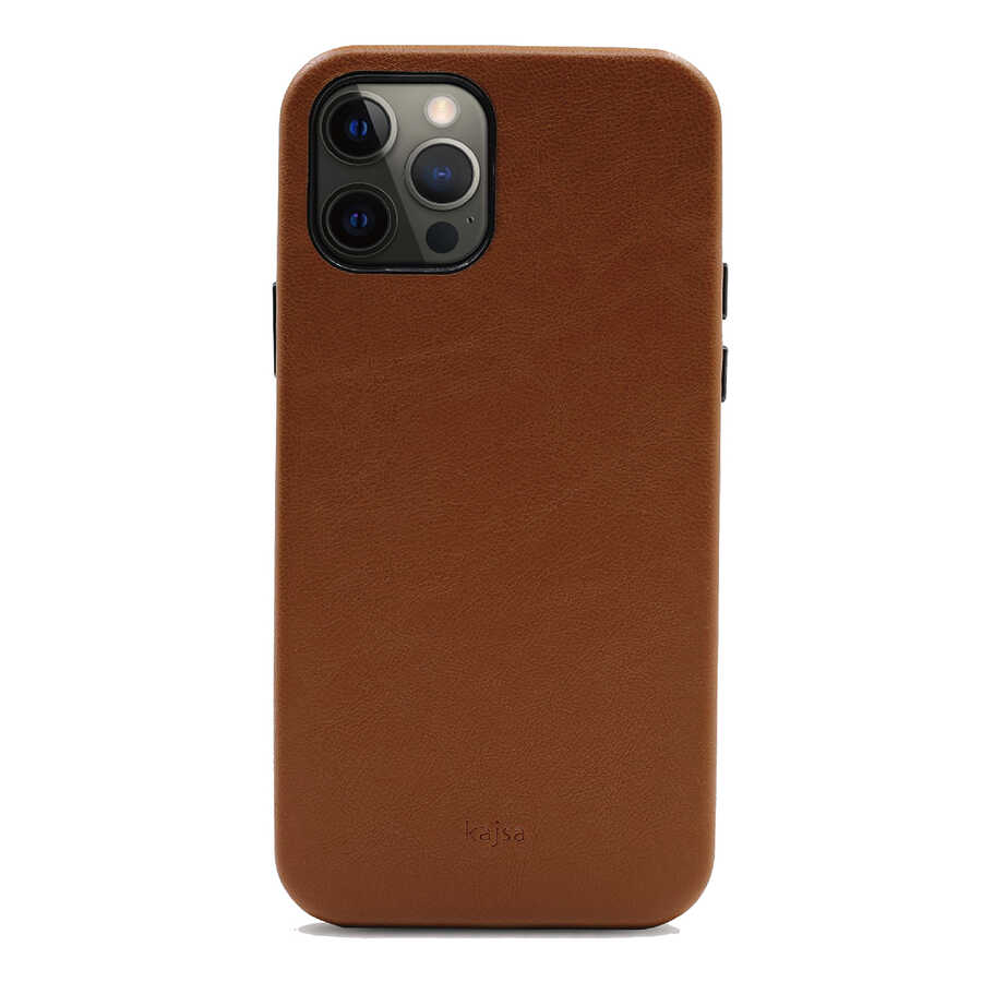 Apple iPhone 12 Pro Kılıf Kajsa Crazy Horse Kapak Bordo