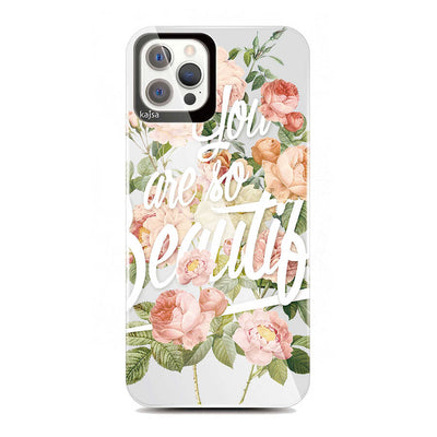 Apple iPhone 12 Pro Kılıf Kajsa Floral Kapak NO2