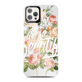 Apple iPhone 12 Pro Kılıf Kajsa Floral Kapak