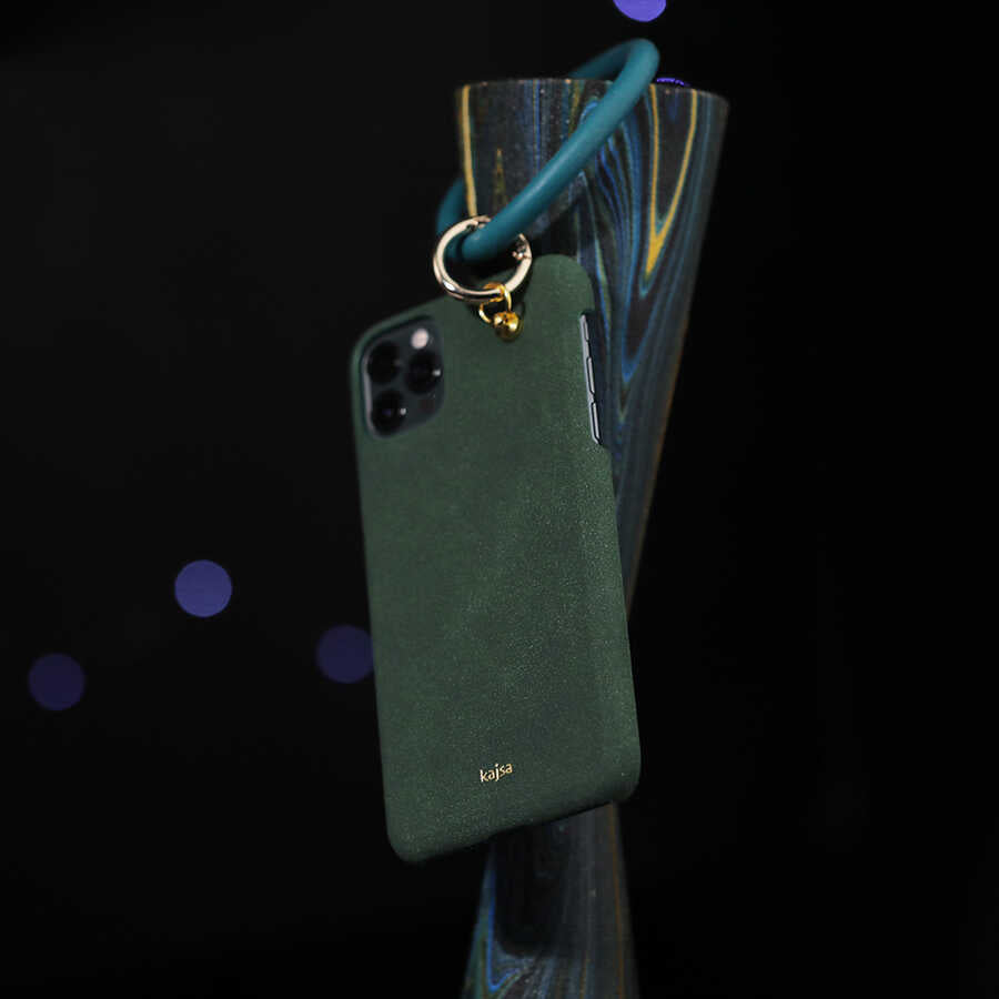 Apple iPhone 12 Pro Kılıf Kajsa Splendid Serisi Morandi Ring Kapak Kahverengi