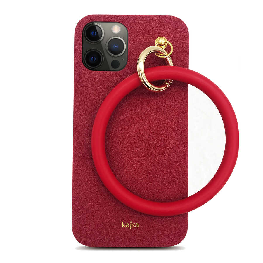 Apple iPhone 12 Pro Kılıf Kajsa Splendid Serisi Morandi Ring Kapak Yeşil