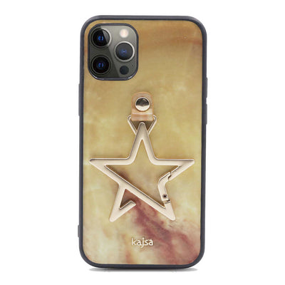 Apple iPhone 12 Pro Kılıf Kajsa Starry Serisi Marble Kapak NO3