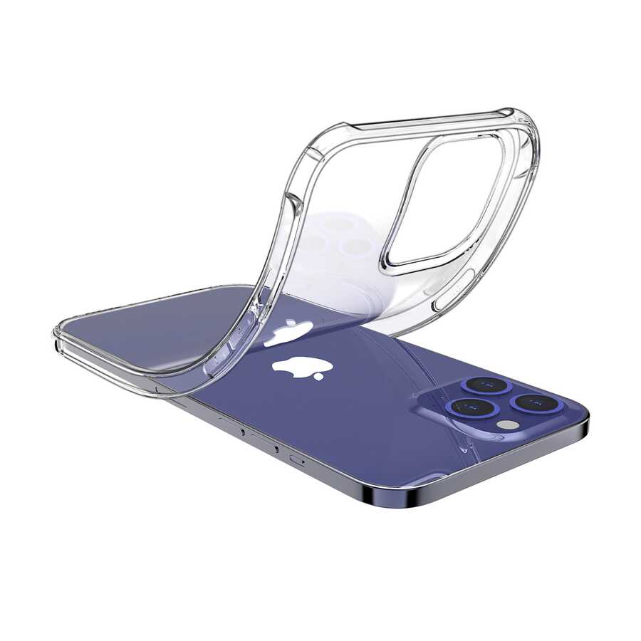 Apple iPhone 12 Pro Kılıf Kajsa Transparent Kapak Gri