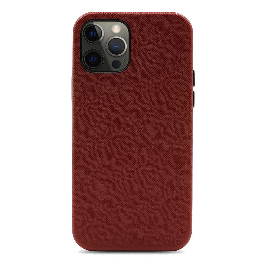 Apple iPhone 12 Pro Kılıf Kajsa Woven Kapak Mavi