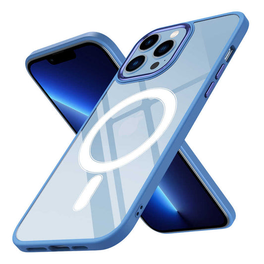 iPhone 12 Pro Kılıf Wireless Şarj Özellikli Zore Krom M-safe Silikon Kılıf