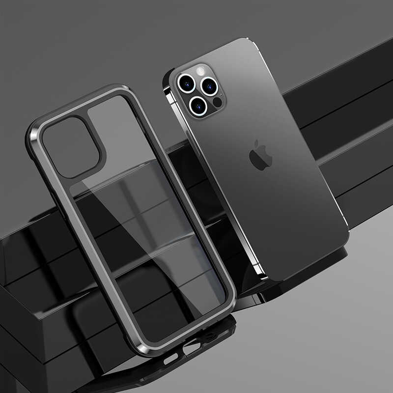 Apple iPhone 12 Pro Kılıf Wiwu Defens Armor Kapak Kırmızı