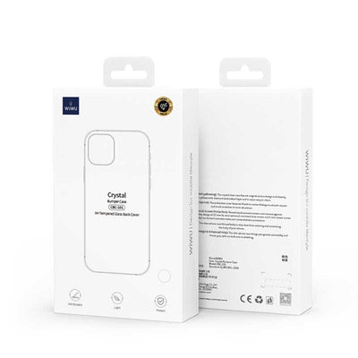 Apple iPhone 12 Pro Kılıf Wiwu Magnetic Crystal Kapak Renksiz