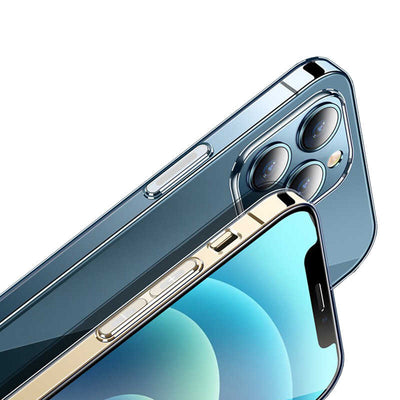 Apple iPhone 12 Pro Kılıf Wiwu Magnetic Crystal Kapak Renksiz