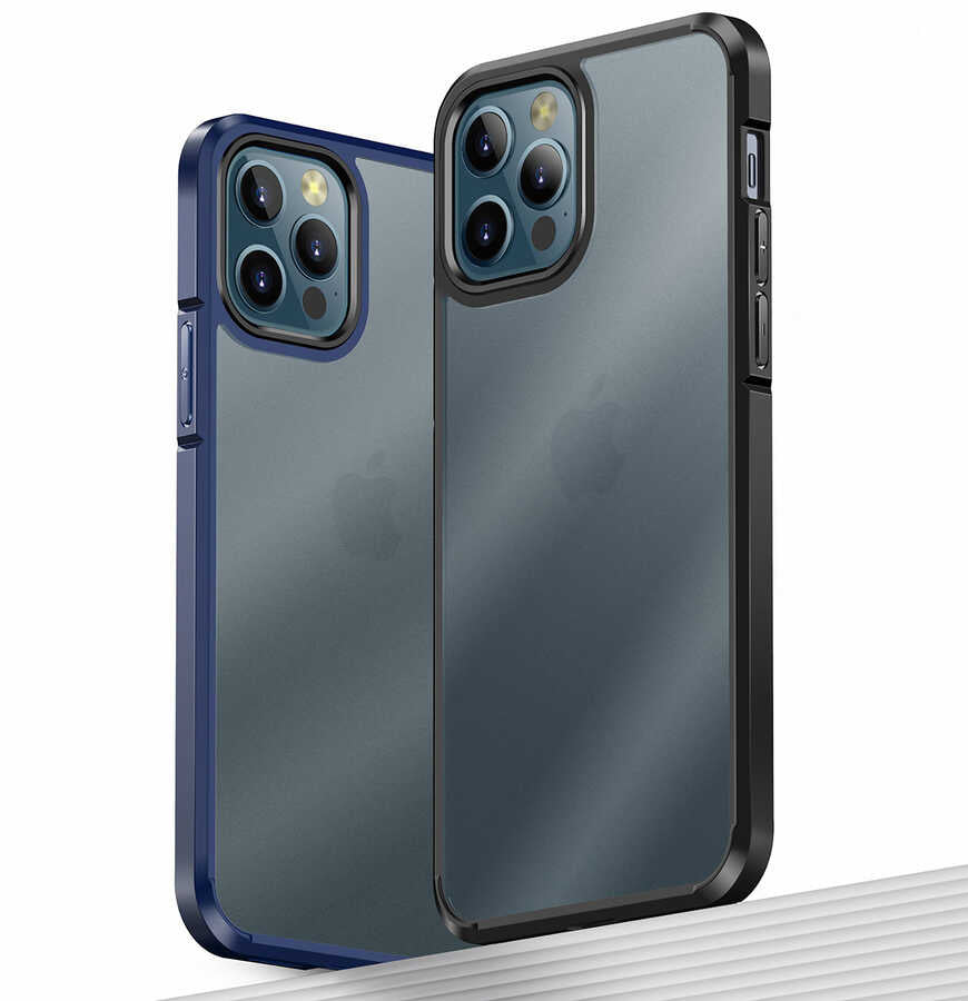 Apple iPhone 12 Pro Kılıf Wlons H-Bom Kapak Renksiz