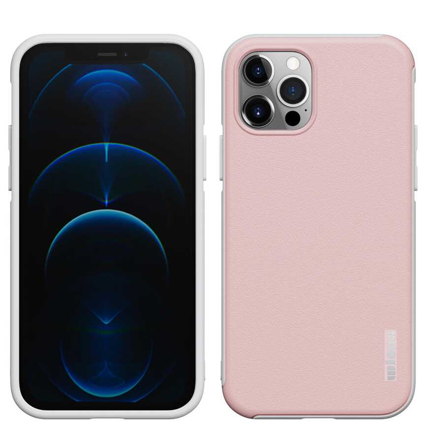 Apple iPhone 12 Pro Kılıf Wlons Hill Kapak Pembe