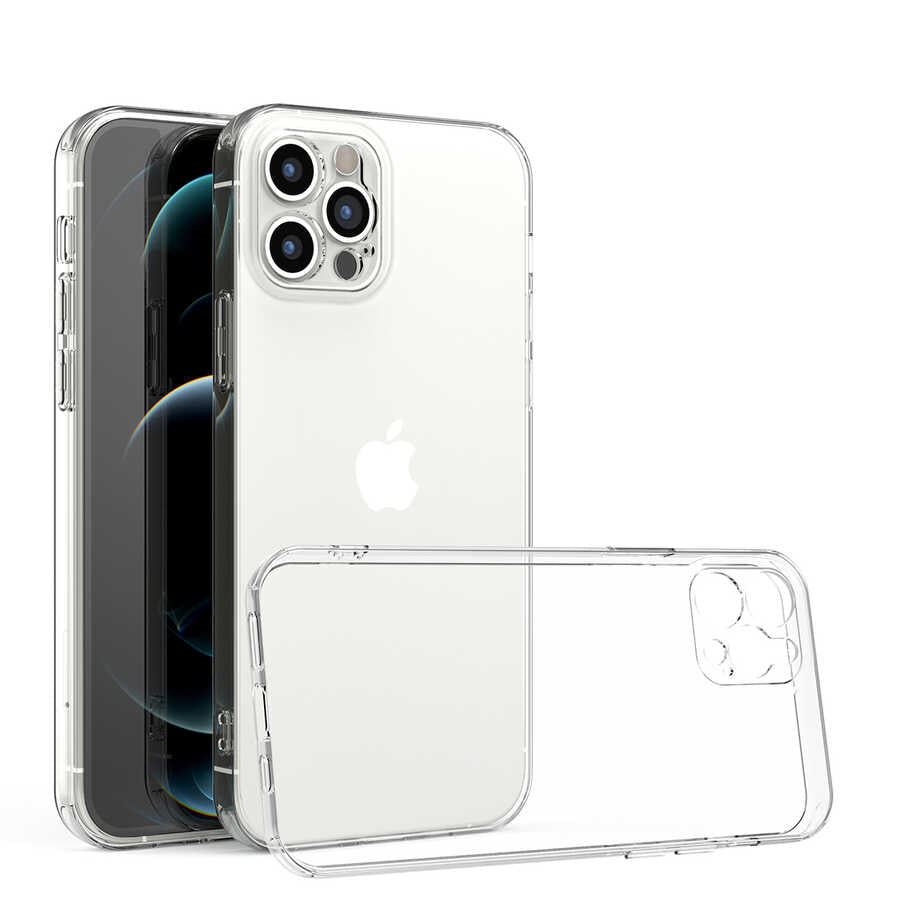 Apple iPhone 12 Pro Kılıf Zore Kamera Korumalı Süper Silikon Kapak