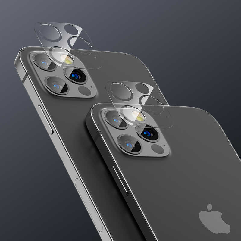 Apple iPhone 12 Pro Max Benks Soft Kamera Lens Koruyucu Cam Renksiz