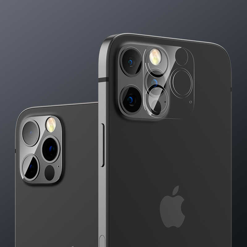Apple iPhone 12 Pro Max Benks Soft Kamera Lens Koruyucu Cam Renksiz