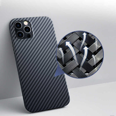 Apple iPhone 12 Pro Max Kılıf Benks Aramid Kapak Siyah