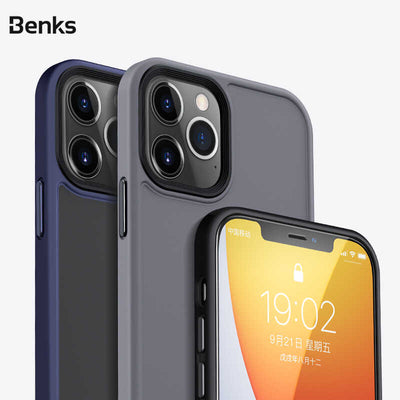 Apple iPhone 12 Pro Max Kılıf Benks Hybrid Kapak Beyaz