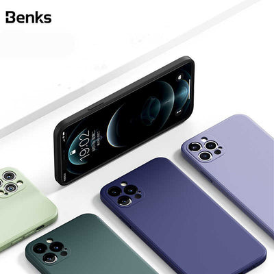 Apple iPhone 12 Pro Max Kılıf Benks Painting TPU Kapak Beyaz