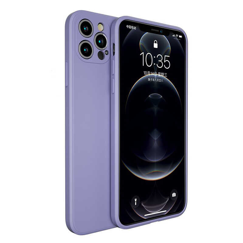 Apple iPhone 12 Pro Max Kılıf Benks Painting TPU Kapak Lavendery Gray