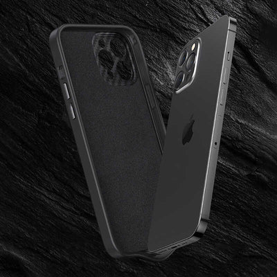 Apple iPhone 12 Pro Max Kılıf Karbon Fiber Benks Hybrid Kevlar Kapak Siyah