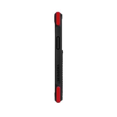 Apple iPhone 12 Pro Max Kılıf SkinArma Standlı Deri Görünümlü Funsha Kapak Kırmızı