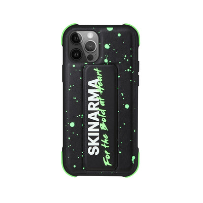 Apple iPhone 12 Pro Max Kılıf SkinArma Standlı Deri Görünümlü Funsha Kapak Kırmızı