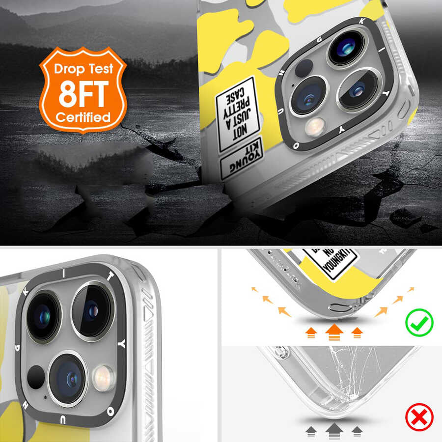 iPhone 12 Pro Max Kılıf YoungKit Kamuflaj Serisi Kılıf