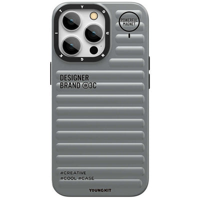 Apple iPhone 12 Pro Max Kılıf YoungKit Plain Coloured Serisi Kapak Gri