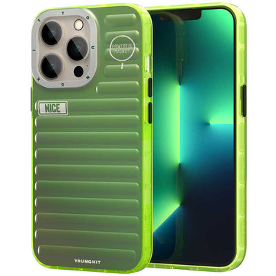 Apple iPhone 12 Pro Max Kılıf YoungKit Plain Coloured Serisi Kapak Gümüş