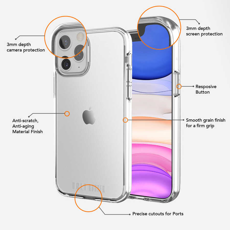 Apple iPhone 12 Pro Max UR Pure Kapak Renksiz