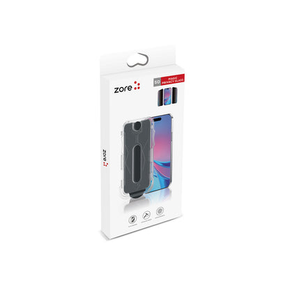 iPhone 12 Pro Zore Kolay Uygulama Aparatlı 5D Magic Privacy Glass Hayalet Cam Ekran Koruyucu