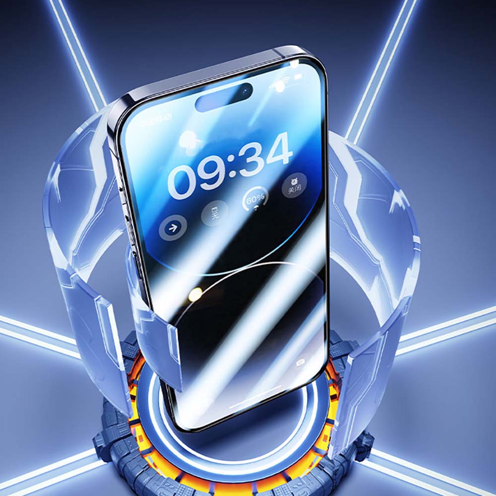 Apple iPhone 13 Benks Gaming Anti-Dust Toz Önleyici Mat Cam Ekran Koruyucu Siyah