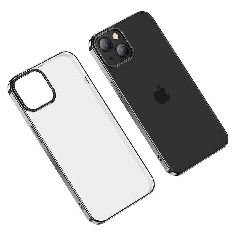 Apple iPhone 13 Benks Matte Electroplated TPU Kapak Pembe