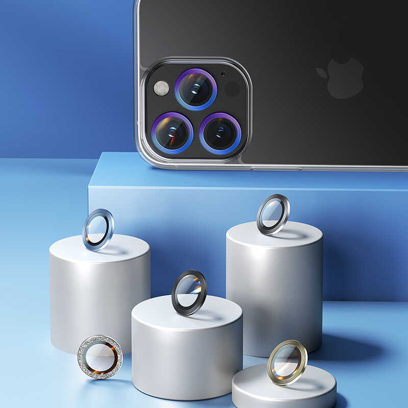 Apple iPhone 13 Benks New KR Kamera Lens Koruyucu Siyah