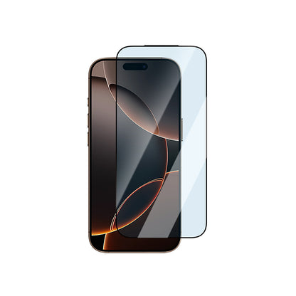iPhone 13 CaseWorld Applicator Serisi 2.5D Eyesafe Mavi Işık Teknolojili 0.33mm Temperli Cam Ekran Koruyucu + Uygulama Aparatı
