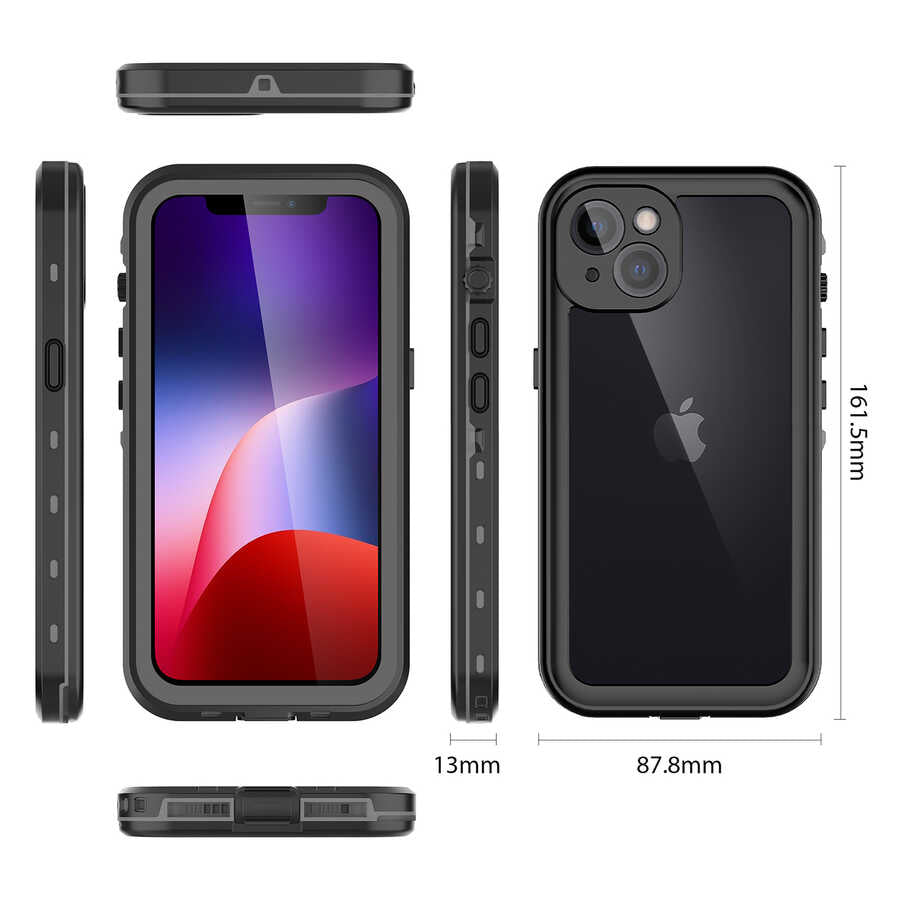 iPhone 13 Kılıf 1-1 Su Geçirmez Kılıf