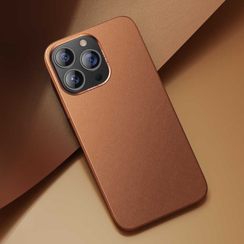 iPhone 13 Kılıf Benks Magnetic Hakiki Deri Kılıf