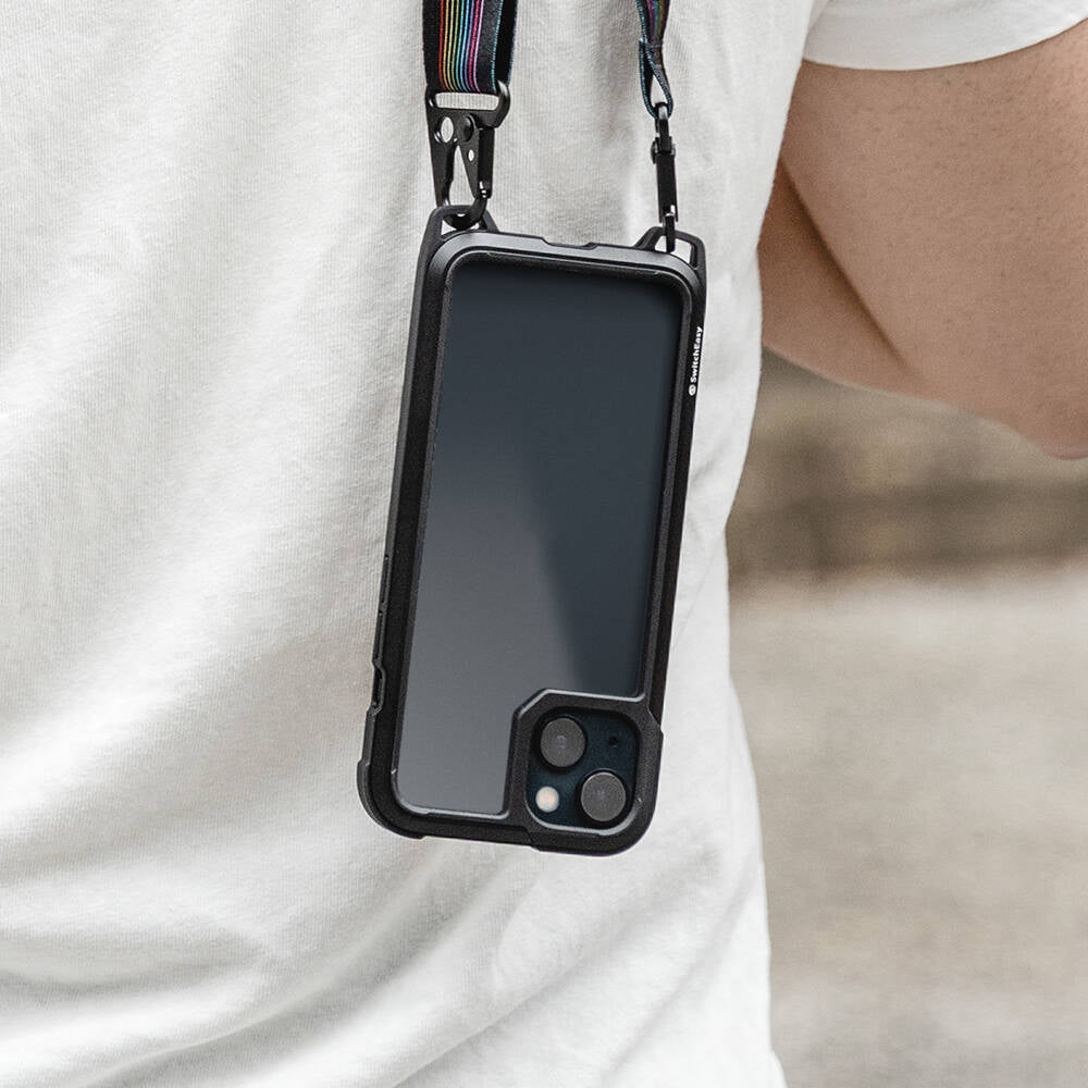 iPhone 13 Kılıf Boyun Askılı Kompozit Tasarımlı Şok Önleyicili Lisanslı Switcheasy Odyssey Kılıf