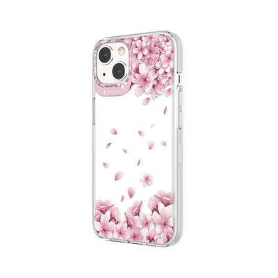 Apple iPhone 13 Kılıf Çift IMD Baskılı Lisanslı Switcheasy Artist Sakura Kapak Pembe