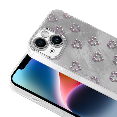 Apple iPhone 13 Kılıf Kamera Korumalı Figürlü Zore Ponti Silikon Kapak Açık Mavi
