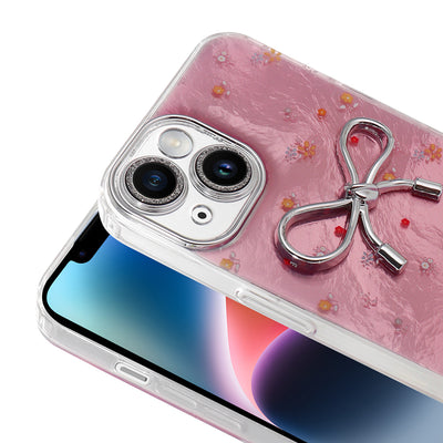Apple iPhone 13 Kılıf Kamera Korumalı Figürlü Zore Ponti Silikon Kapak Açık Mavi