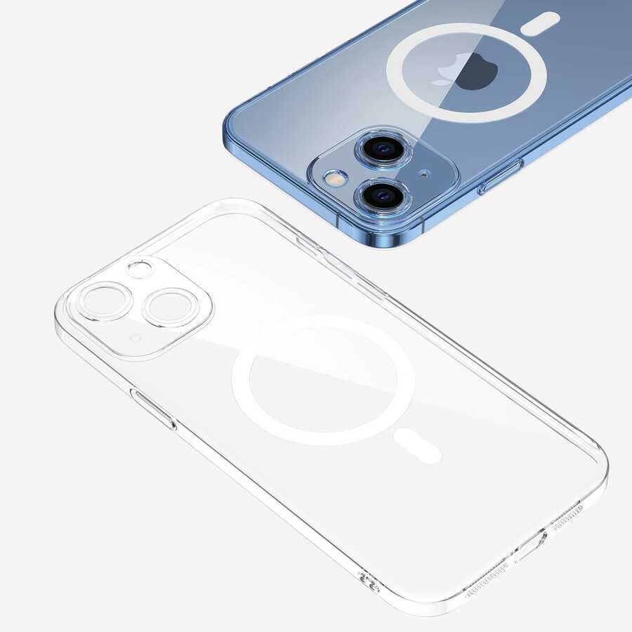 iPhone 13 Kılıf Kamera Korumalı M-safe Sert PC Zore Porto Kılıf