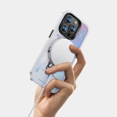 Apple iPhone 13 Kılıf Magsafe Şarj Özellikli Benks Casebang Explore Kapak Siyah