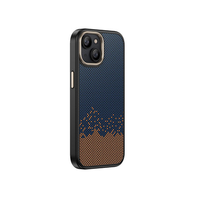 Apple iPhone 13 Kılıf M-safe Şarj Özellikli Karbon Fiber Görünümlü Zore Antina Kapak Siyah