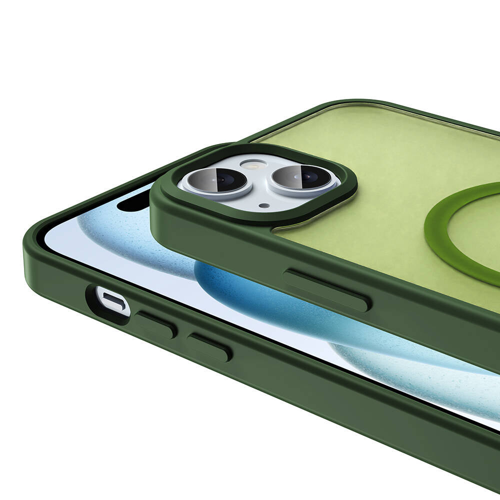iPhone 13 Kılıf M-safe Şarj Özellikli Mat Arka Yüzey Zore Sio Kılıf