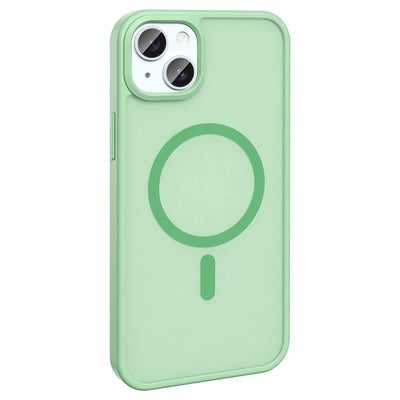 Apple iPhone 13 Kılıf M-safe Şarj Özellikli Mat Arka Yüzey Zore Sio Kapak Gri