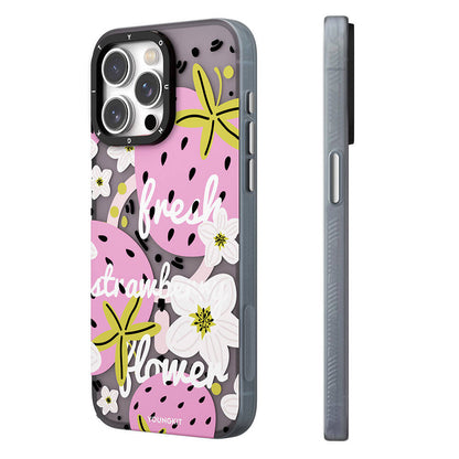 iPhone 13 Kılıf M-safe Şarj Özellikli Yaz Meyvesi Desenli Youngkit Fruity Flavour Serisi Kılıf