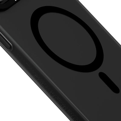 Apple iPhone 13 Kılıf Magsafe Şarj Özellikli Youngkit Hidden Sand Serisi Kapak Siyah