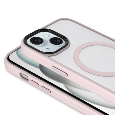 Apple iPhone 13 Kılıf Mat Arka Yüzey Wireless Şarj Özellikli Zore Flet Magsafe Kapak Derin Mor