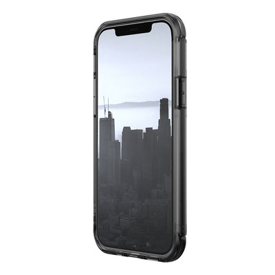 Apple iPhone 13 Kılıf Raptic Air Serisi Airbag Tasarımlı Metal Köşelikli Şeffaf Kapak Mor